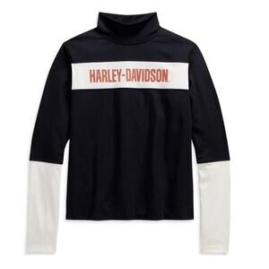 Harley Davidison Women's Performance Wicking athletic goth Shirt Small S NWT